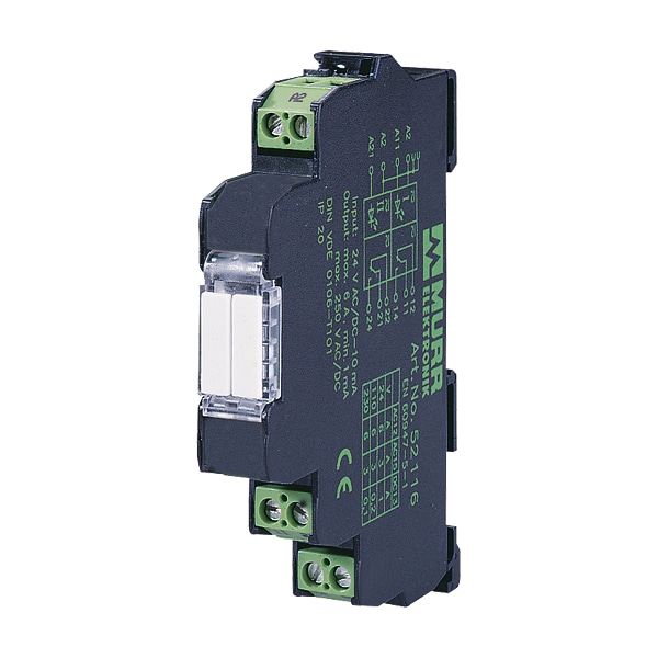 Murrelektronik MIRO 12.4 24V-2S OUTPUT RELAY, IN: 24 VAC/DC - OUT: 250 VAC/DC 6 A, 2 NO 52106 - main